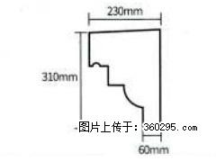 产品分解图型 - 檐口线，型号：SX311-YK-3，规格：230x310mm(3) - 商丘三象EPS建材 sq.sx311.cc